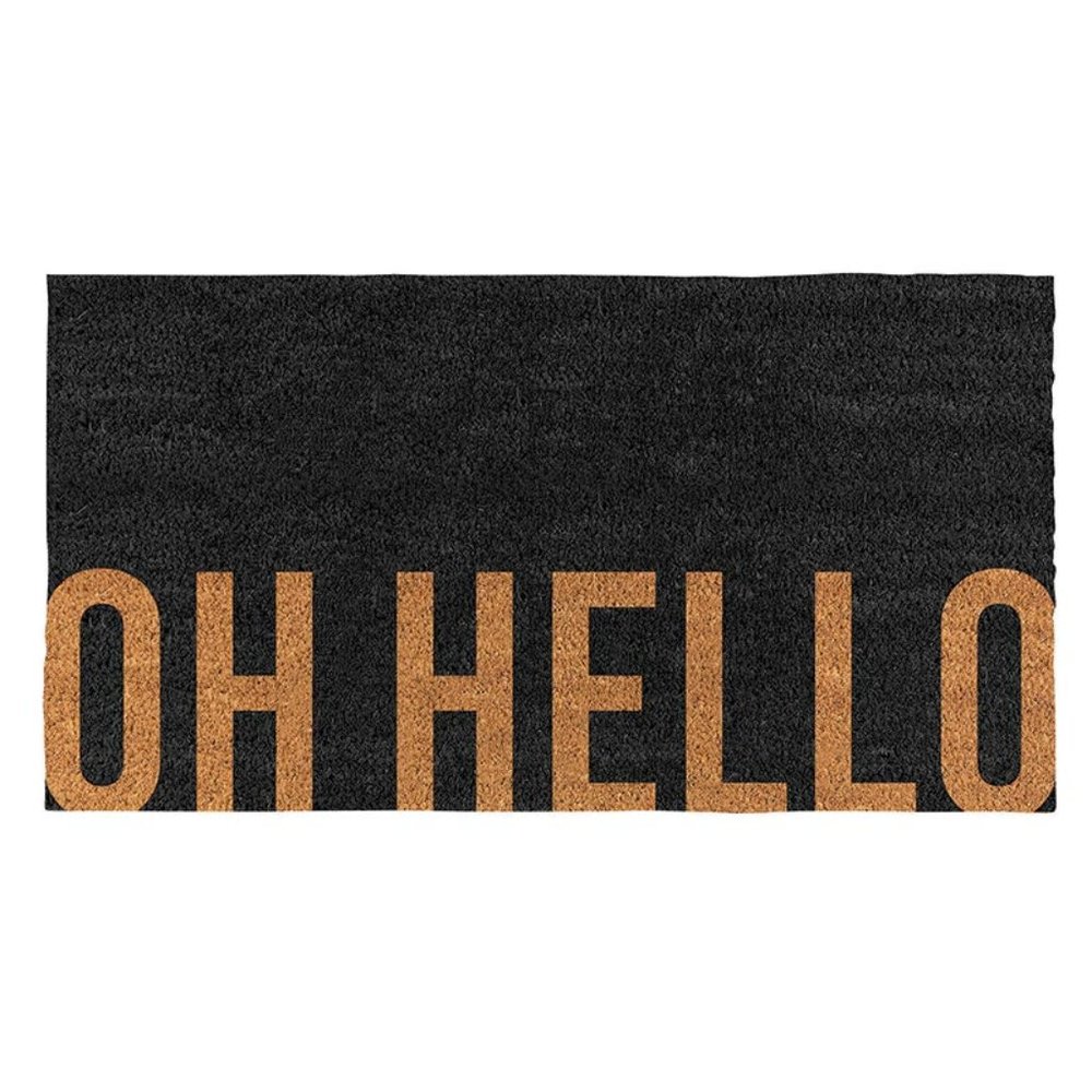 OH HELLO Coir Door Mat